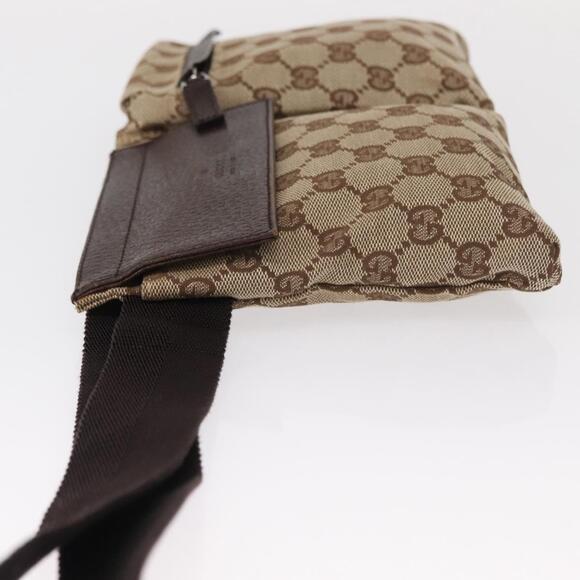 GUCCI GG Canvas Waist bag Beige Silver 28566 Auth 155383 - Picture 4 of 16